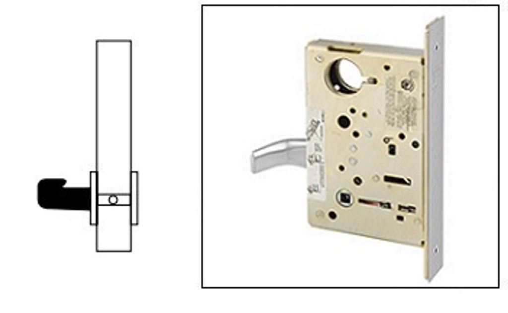 LNL - L Lever with LN Rose